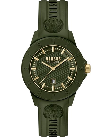 Versus by Versace Men's Tokyo R Green Silicone Strap Watch 